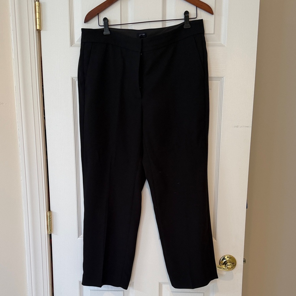J. Crew Elegant Black Ankle Pants